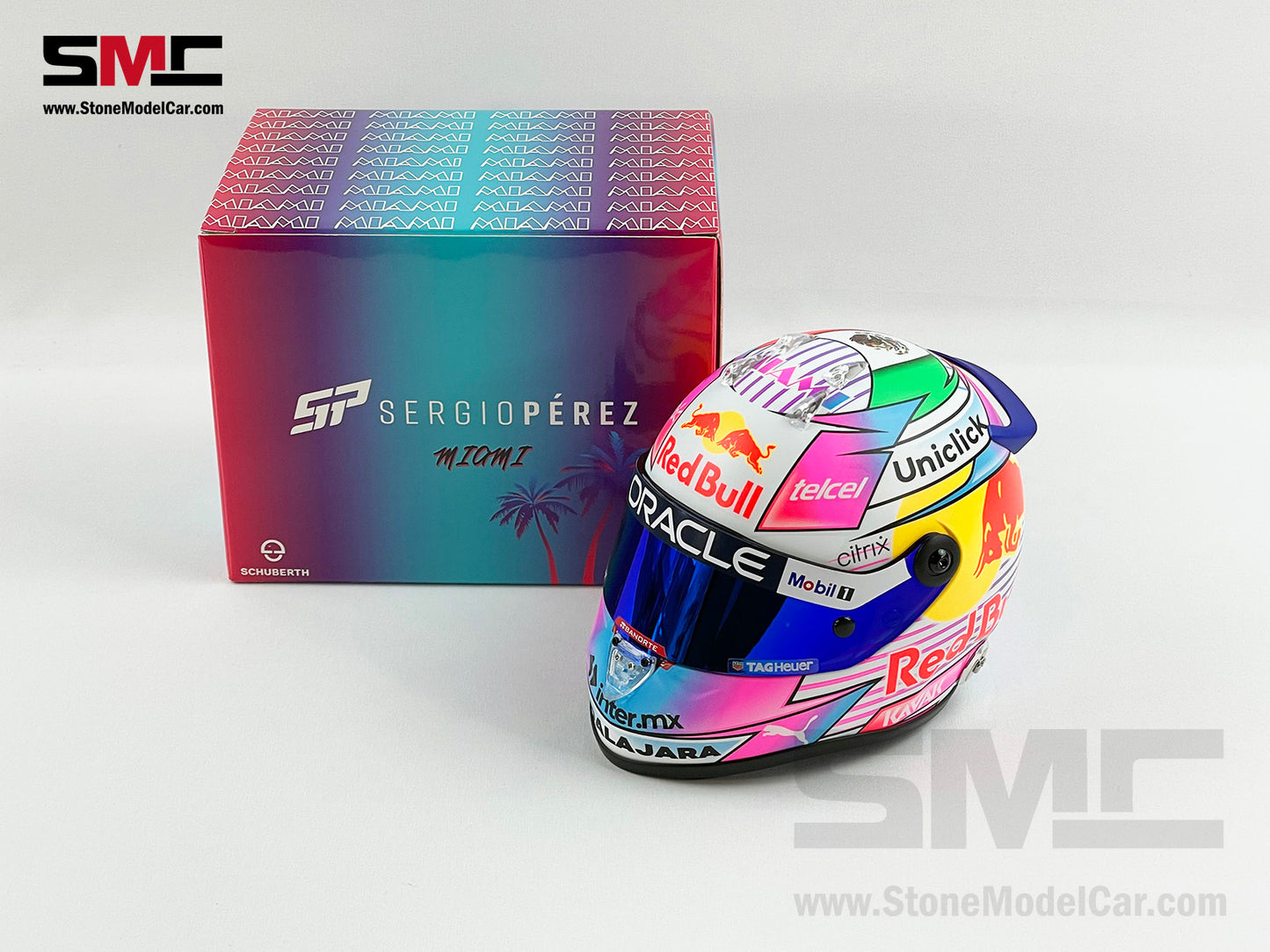 Red Bull F1 RB18 #11 Sergio Perez US Miami GP 2022 Schuberth 1:2 Helmet