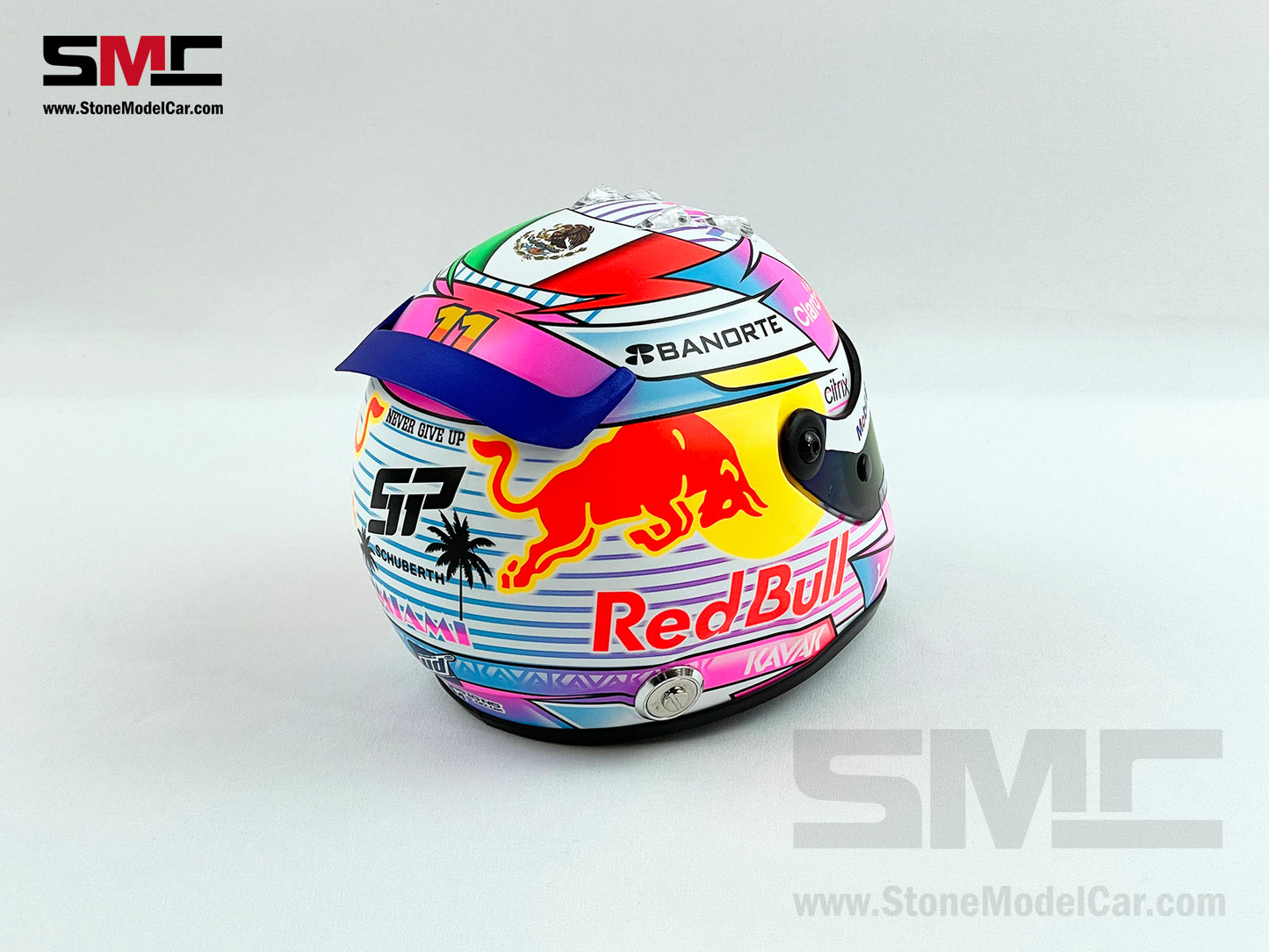 Red Bull F1 RB18 #11 Sergio Perez US Miami GP 2022 Schuberth 1:2 Helmet