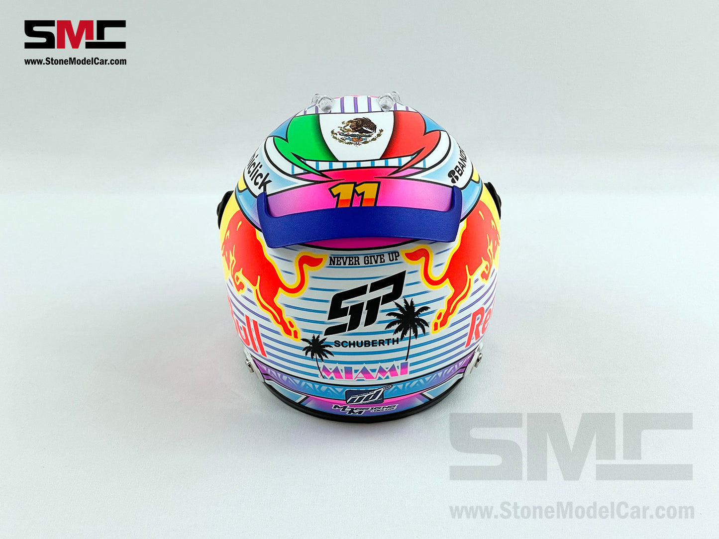 Red Bull F1 RB18 #11 Sergio Perez US Miami GP 2022 Schuberth 1:2 Helmet