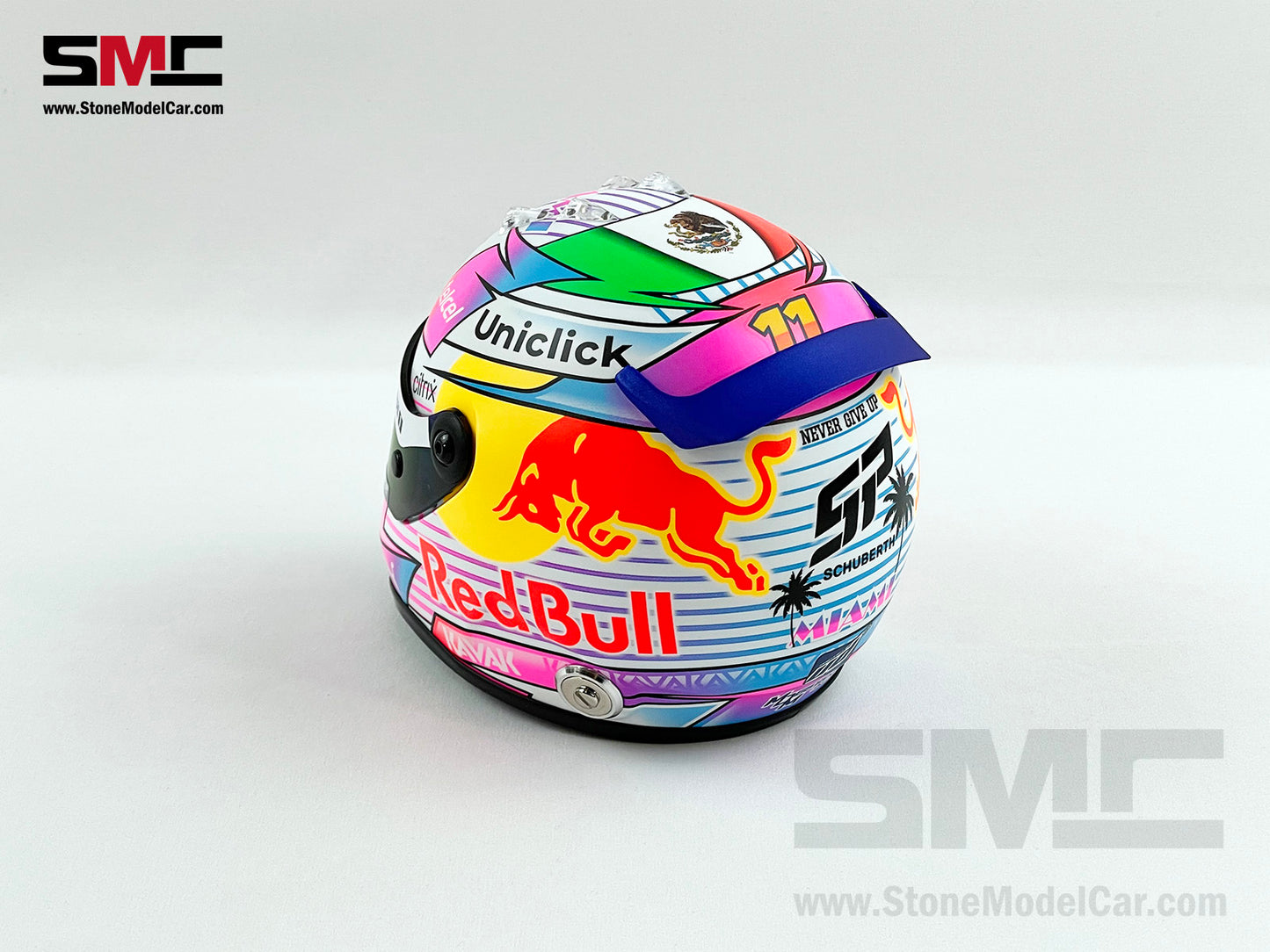 Red Bull F1 RB18 #11 Sergio Perez US Miami GP 2022 Schuberth 1:2 Helmet