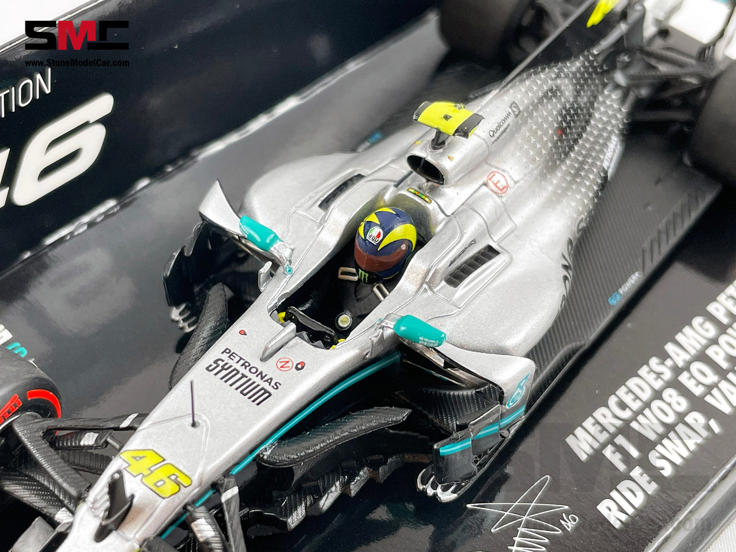 Mercedes F1 2017 W08 #46 Valentino Rossi 2019 Ride Swap Hamilton 1:43 MINICHAMPS