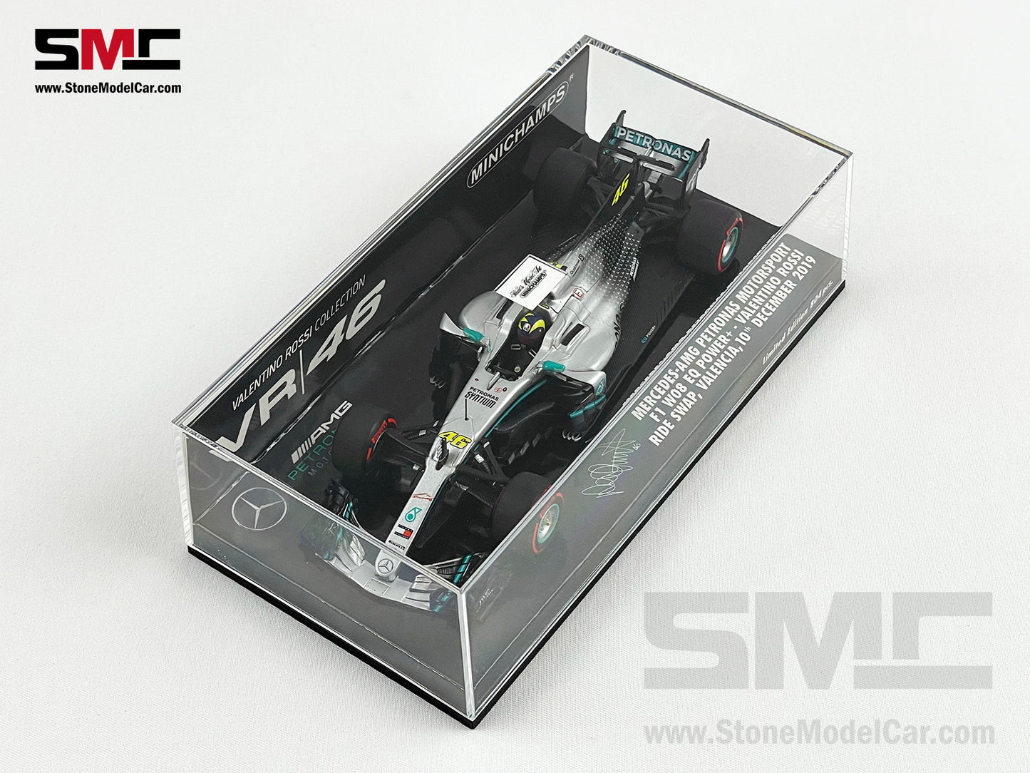 Mercedes F1 2017 W08 #46 Valentino Rossi 2019 Ride Swap Hamilton 1:43 MINICHAMPS