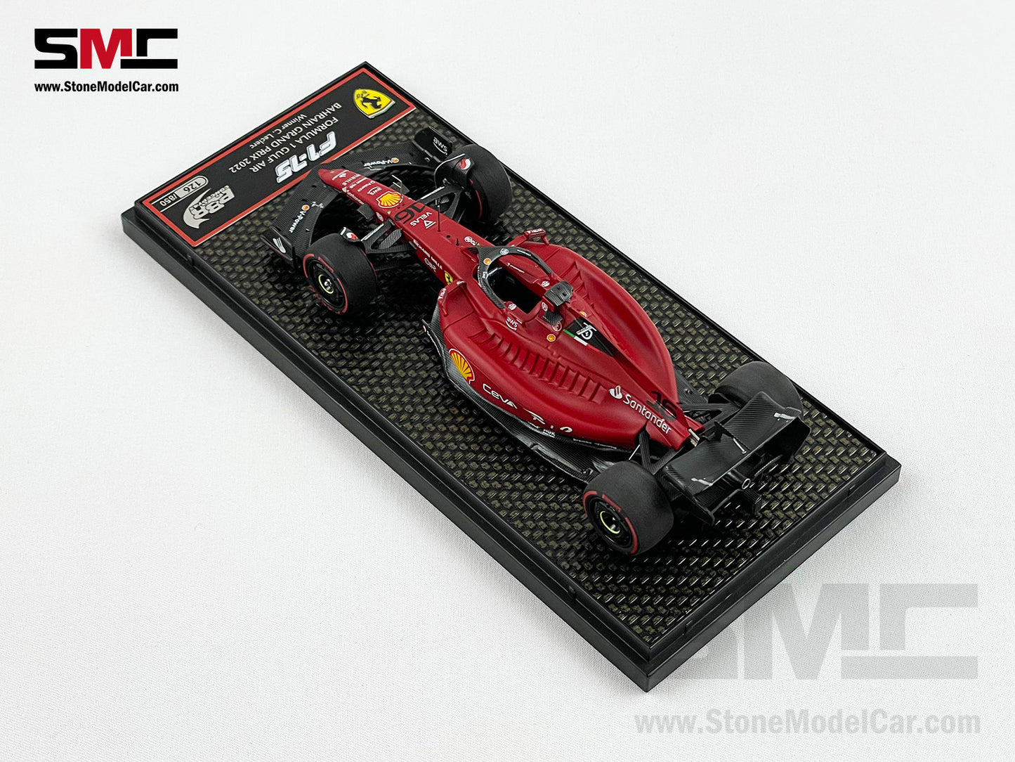 2022 F1 Ferrari F1-75 #16 Charles Leclerc Bahrain GP Winner 1st Win BBR 1:43