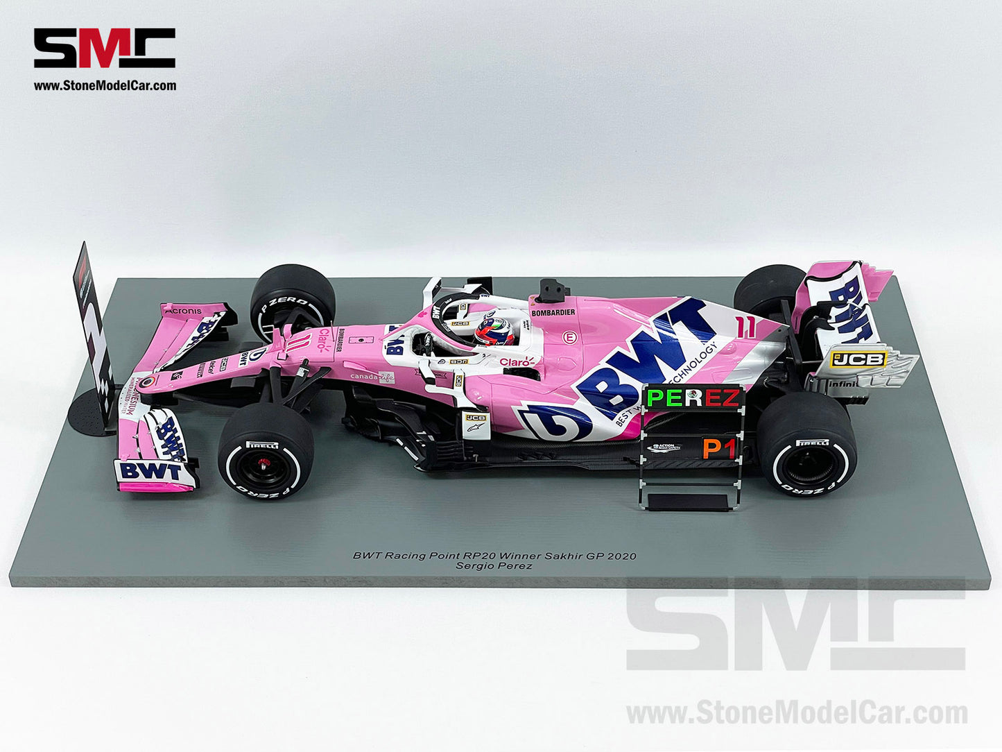 BWT Racing Point RP20 # 11 Sergio Perez Sakhir GP 2020 1st Win of F1 1:18 Spark