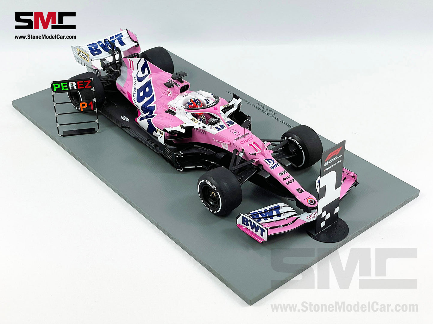 BWT Racing Point RP20 # 11 Sergio Perez Sakhir GP 2020 1st Win of F1 1:18 Spark