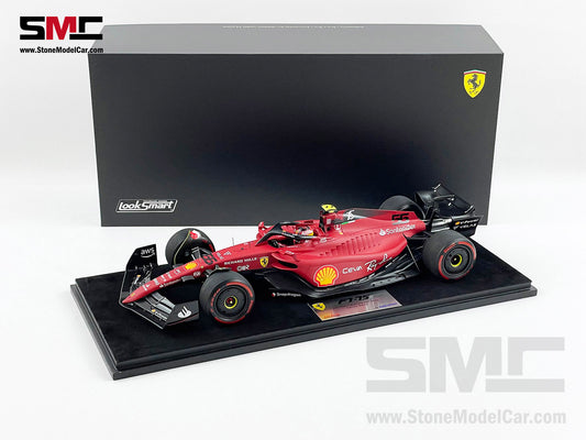 2022 F1 Ferrari F1-75 #55 Carlos Sainz Bahrain GP 2nd 1st 1-2 of 2022 LookSmart 1:18