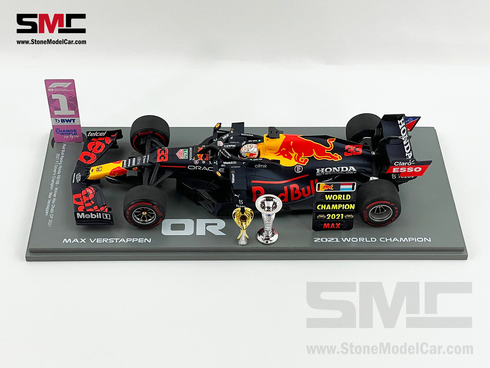 2021 F1 World Champion #33 Max Verstappen Red Bull RB16B Abu Dhabi 