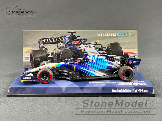 Williams F1 FW43B #63 George Russell Bahrain GP 2021 1:43 MINICHAMPS 447210163