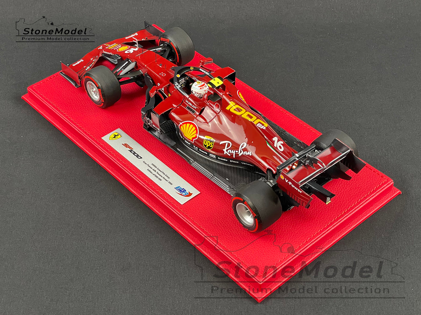 Polo Formule 1 Ferrari SF1000 charles Leclerc 2020 - Greenbird-racing