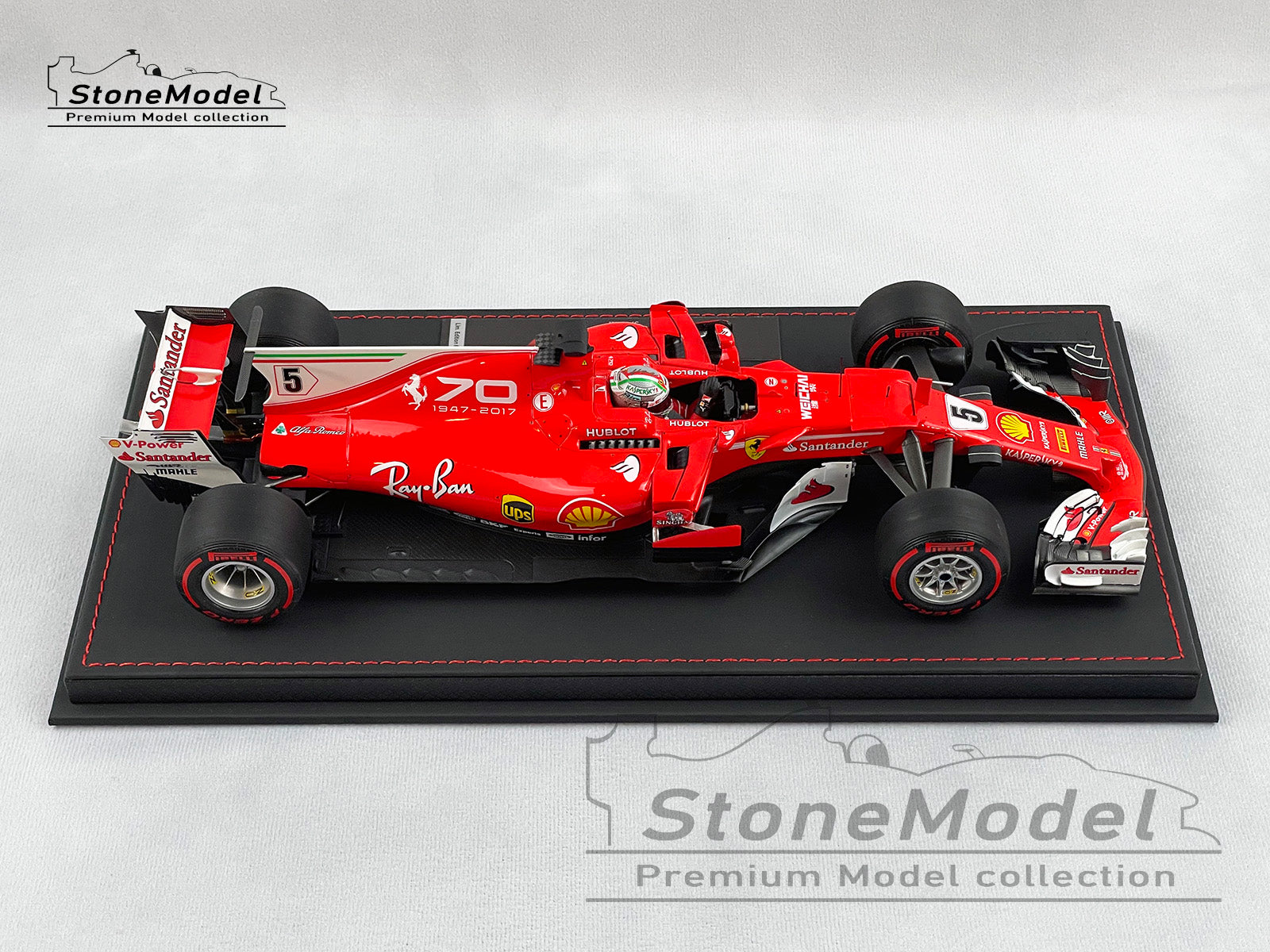 BBR 1:18 Ferrari F1 SF70H #5 Sebastian Vettel Italy GP Monza 