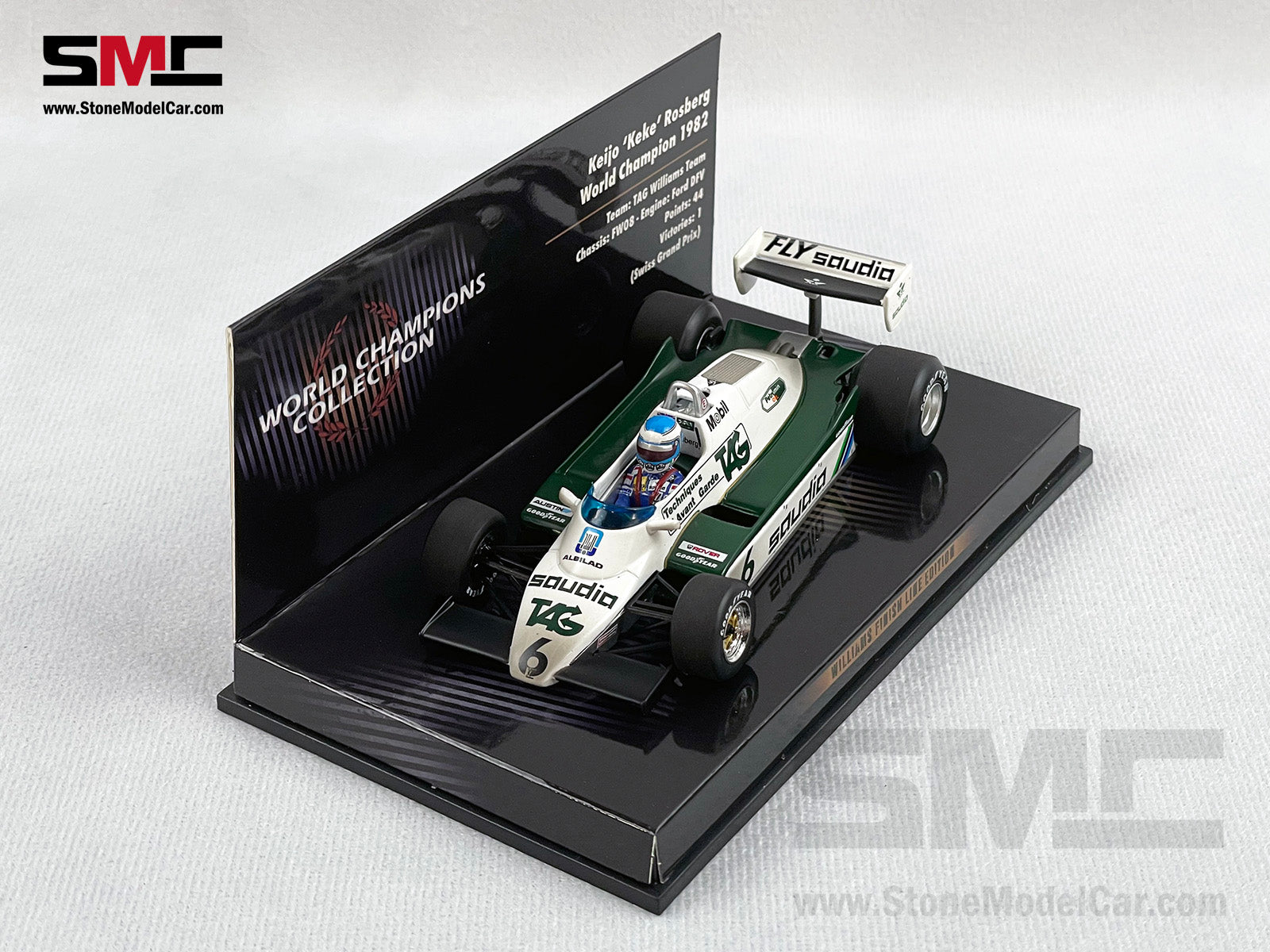 Williams F1 FW08 #6 Keke Rosberg Swiss GP 1982 World Champion 1:43  MINICHAMPS