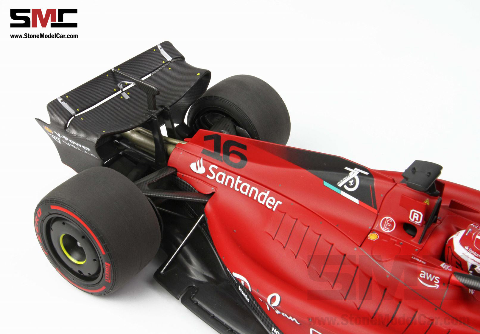 2022 F1 Ferrari F1-75 #16 Charles Leclerc Bahrain GP Winner 1st Win BB –  Stone Model