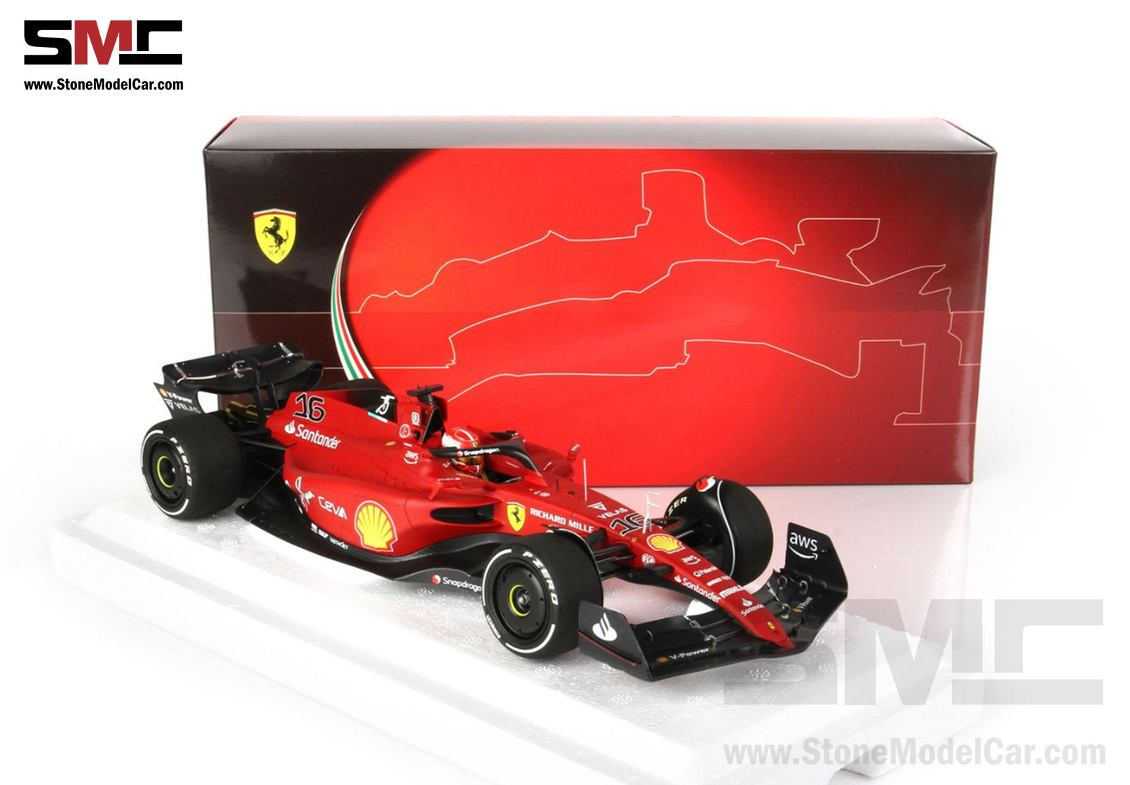 2022 F1 Ferrari F1-75 #16 Charles Leclerc Australian GP Winner BBR 1:1