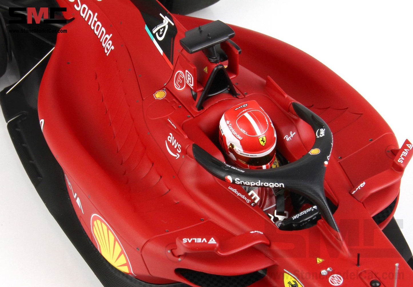 2022 F1 Ferrari F1-75 #16 Charles Leclerc Australian GP Winner BBR 1:18 with Display Case