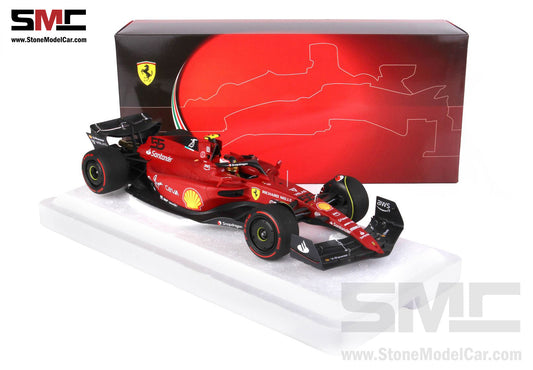 2022 F1 Ferrari F1-75 #55 Carlos Sainz Bahrain GP 2nd Place 1st 1-2 of 2022 BBR 1:18