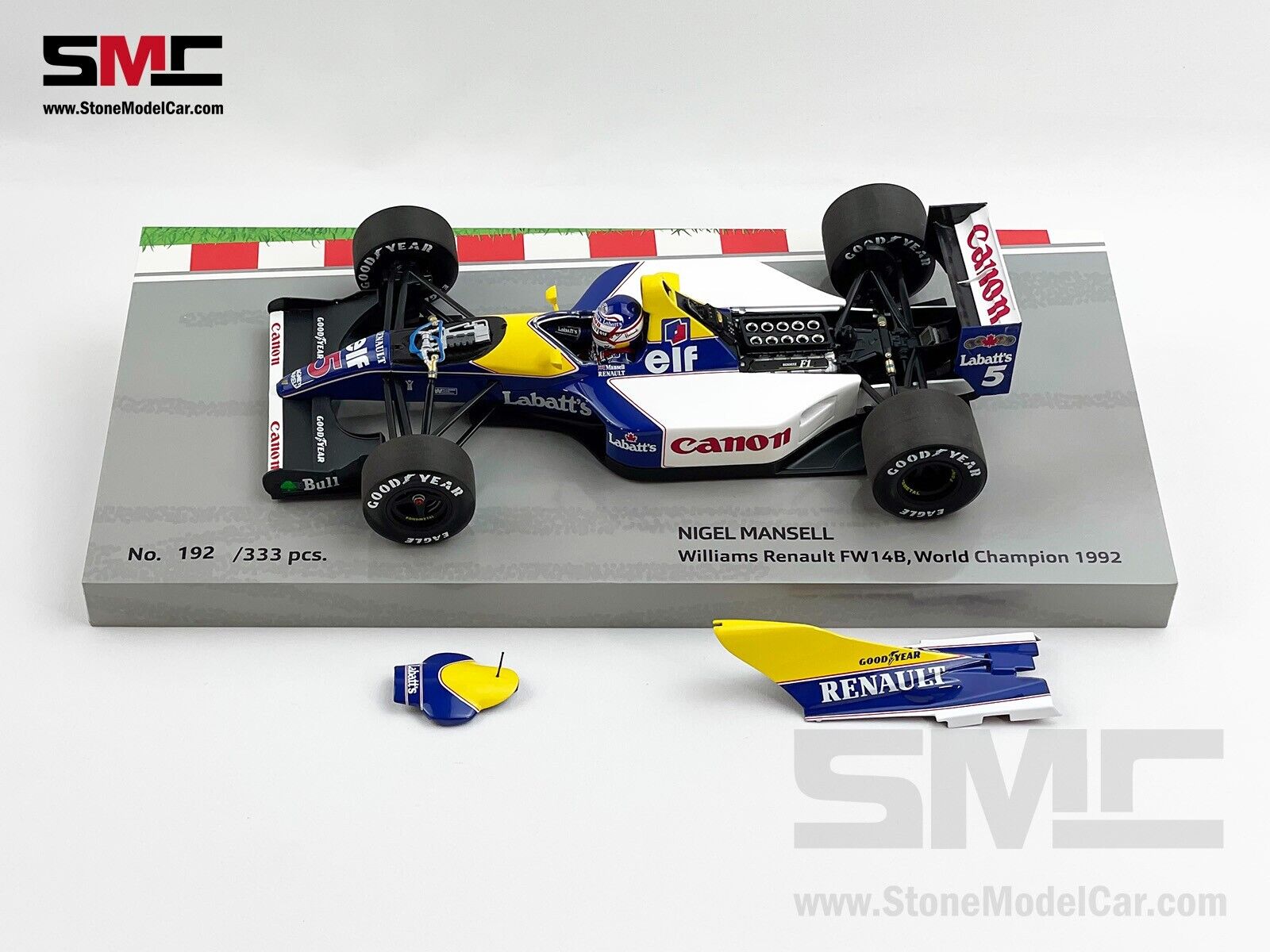 Williams Renault F1 FW14B #5 Nigel Mansell 1992 World Champion 1:18  MINICHAMPS