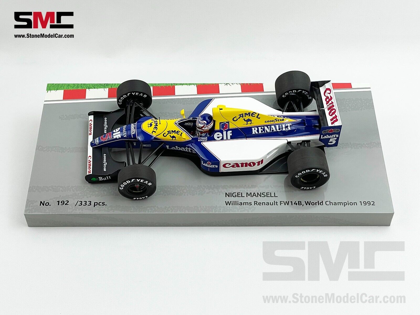 Williams F1 FW14B #5 Nigel Mansell 1992 World Champion 1:18 