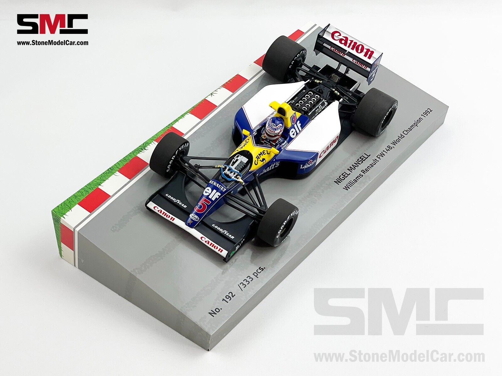 Williams F1 FW14B #5 Nigel Mansell 1992 World Champion 1:18 MINICHAMPS with  CAMEL Decal